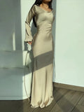 Satin Evening Party Dress