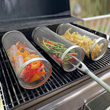 Stainless Steel Rolling Grilling Basket